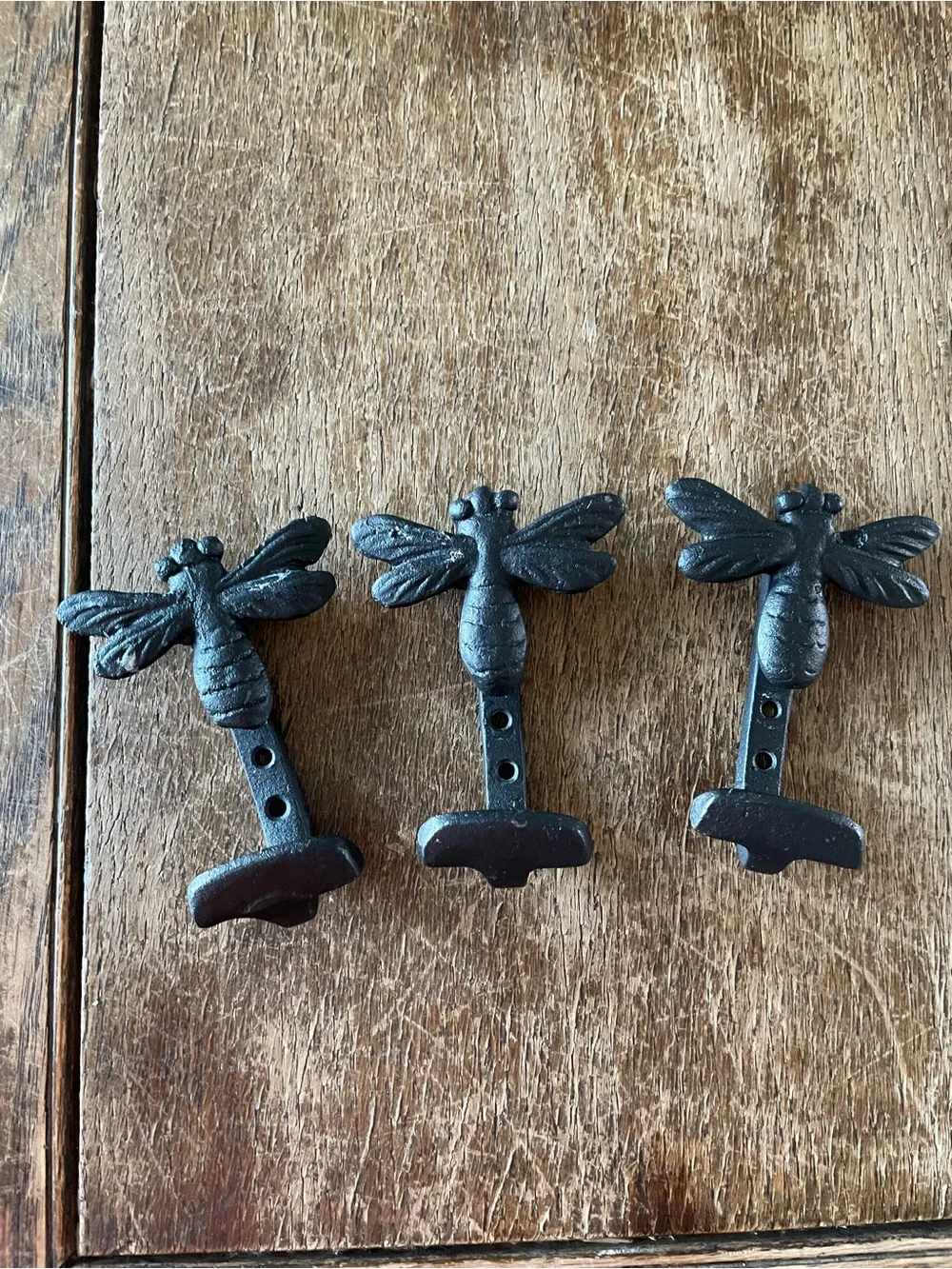 Decorative Bee Wall Hooks - Black (3)